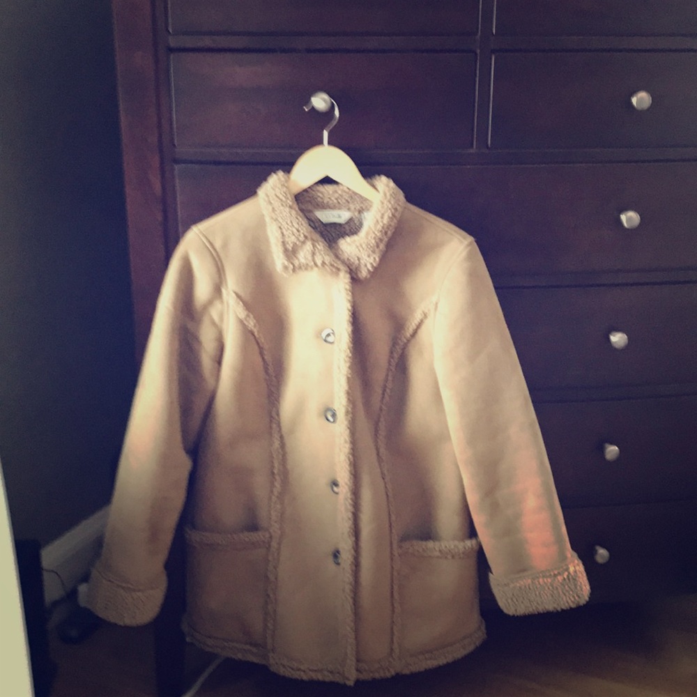 LLBean faux suede shearling lined Sherpa
